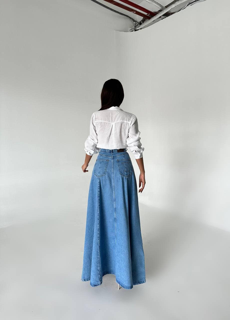 LONG DENIM SKIRT