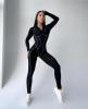 JUMPSUIT WITH SPECIAL STITCHING PUSH - Black - S