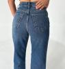 STRAIGHT FITT FURRY DETAILED JEANS