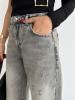 BAGGY JEANS WITH LASER DTAILE ON HEM